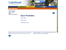 Tablet Screenshot of examtime.lakeheadu.ca